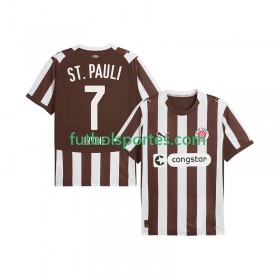 Camiseta St. Pauli Jackson Irvine 7 Primera Equipación 2025/2026